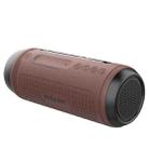 ZEALOT A1 Multifunctional Bass Wireless Bluetooth Speaker, Built-in Microphone, Support Bluetooth Call & AUX & TF Card & LED Lights (Brown) - 1