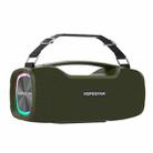 HOPESTAR A6X TWS Portable Outdoor Bluetooth Speaker with Colorful Music Lights, Support Power Bank & Hands-free Call & U Disk & TF Card & 3.5mm AUX(Green) - 1