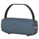 HOPESTAR H24 Pro TWS Portable Outdoor Waterproof Woven Textured Bluetooth Speaker with Rhythm Light, Support Hands-free Call & U Disk & TF Card & 3.5mm AUX & FM (Blue) - 1