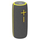 HOPESTAR P21 TWS Portable Outdoor Waterproof Woven Textured Bluetooth Speaker, Support Hands-free Call & U Disk & TF Card & 3.5mm AUX & FM (Grey) - 1