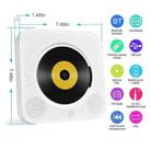 The Second Generation Portable Digital Display Bluetooth Speaker CD Player with Remote Control (White) - 2