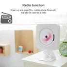 The Second Generation Portable Digital Display Bluetooth Speaker CD Player with Remote Control (White) - 6