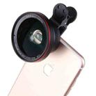 Universal 0.6X Super Wide Angle + 10X Macro External Phone Lens with Smiling Face Clip, For Tablets, iPhone, Samsung, Huawei, Xiaomi, HTC and Other Smartphones - 10