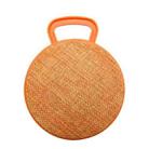 A01L Cloth Texture Round Portable Mini Bluetooth Speaker, Support Hands-free Call & TF Card(Orange) - 1