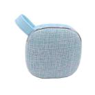 X25new Cloth Texture Square Portable Mini Bluetooth Speaker, Support Hands-free Call & TF Card & AUX(Blue) - 1