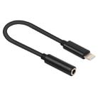 8 Pin to 3.5mm Audio Adapter, Length: About 12cm, Support iOS 13.1 or Above(Black) - 1