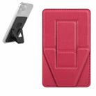 Mutural Universal PU + Magnet Phone Holder with Card Slot for Mobile Phnes Above 5.8 inch(Red) - 1