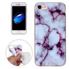 For  iPhone 8 & 7  Purple Marbling Pattern Soft TPU Protective Back Cover Case - 1