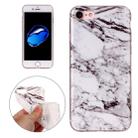 For  iPhone 8 & 7  White Marbling Pattern Soft TPU Protective Back Cover Case - 1