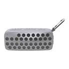 NewRixing NR-4011 Outdoor Splash Water Bluetooth Speaker, Support Hands-free Call / TF Card / FM / U Disk (Grey) - 1
