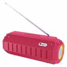 New Rixing NR-905FM TWS Bluetooth Speaker Support Hands-free Call / FM with Shoulder Strap & Antenna (Red) - 1