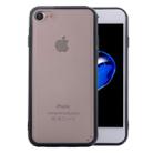 For  iPhone 8 & 7  TPU + PC Frosted Transparent Protective Back Cover Case(Black) - 1