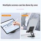L04 Height / Angle Adjustable Full Metal Folding Laptop Holder For Laptops Below 17.3 inch (Silver) - 4