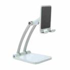 A18 Universal Aluminum Alloy Two-section Folding Mobile Phone Tablet Holder(White) - 1