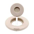 2 in 1 Silicone Desktop Wireless Charger Telescopic Stand For iPhone / Watch Wireless Charger (Beige White) - 1