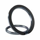 Electroplated Aluminum Alloy Magnetic Ring Holder for iPhone 12 / 13 Series (Dark Gray) - 1