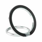 Electroplated Aluminum Alloy Magnetic Ring Holder for iPhone 12 / 13 Series (Silver) - 1