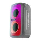 HOPESTAR Party 110 Mini Colorful Lights Wireless Bluetooth Speaker (Grey) - 1
