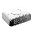MOMAX QC5 Q.CLOCK5 Multi-function Wireless Atmosphere Lamp Alarm Clock Bluetooth Speaker (White) - 1