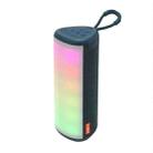 T&G TG357 Portable Wireless Bluetooth Speaker Outdoor Subwoofer with RGB Colorful Light & TWS(Blue) - 1