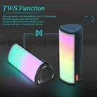 T&G TG357 Portable Wireless Bluetooth Speaker Outdoor Subwoofer with RGB Colorful Light & TWS(Blue) - 5