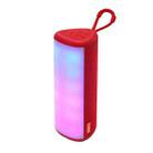 T&G TG357 Portable Wireless Bluetooth Speaker Outdoor Subwoofer with RGB Colorful Light & TWS(Red) - 1