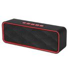 SC211 Pro Outdoor Multi-function Card Wireless Bluetooth Speaker Upgraded Version(Red) - 1