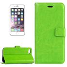 For  iPhone 8 & 7  Crazy Horse Texture Horizontal Flip Leather Case with Magnetic Buckle & Holder & Card Slots & Wallet & Photo Frame(Green) - 1