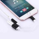10cm 8 Pin Female & 3.5mm Audio Female to 8 Pin Male Charger&#160;Adapter Cable, Support All IOS Systems(Black) - 4