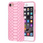 For  iPhone 8 & 7  Snakeskin Texture Paste Skin PC Protective Case(Pink) - 1