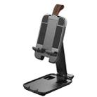 Luggage-shaped Retractable Folding Desktop Stand for Mobile Phones and Tablets Under 13 inch (Black) - 1