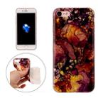 For iPhone7 Purple Yellow Marble Pattern Soft TPU Protective Case - 1