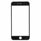 Front Screen Outer Glass Lens with Front LCD Screen Bezel Frame for iPhone 7 (Black) - 1
