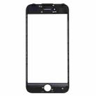 Front Screen Outer Glass Lens with Front LCD Screen Bezel Frame for iPhone 7 (Black) - 3