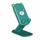 DK-XX-111 Cartoon Animal Retractable Phone Lazy Bracket Foldable Desktop Holder(Green) - 1