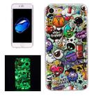 For  iPhone 8 & 7  Noctilucent Rubbish Pattern IMD Workmanship Soft TPU Back Cover Case - 1