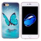 For  iPhone 8 & 7  Noctilucent Butterfly Pattern IMD Workmanship Soft TPU Back Cover Case - 2