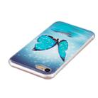 For  iPhone 8 & 7  Noctilucent Butterfly Pattern IMD Workmanship Soft TPU Back Cover Case - 4