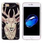 For  iPhone 8 & 7  Noctilucent Deer Pattern IMD Workmanship Soft TPU Back Cover Case - 2