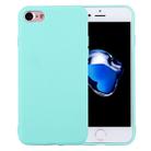 For  iPhone 8 & 7  Solid Color TPU Protective Case Without Round Hole(Green) - 1