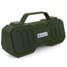 NewRixing NR-4500 Portable Wireless Bluetooth Stereo Speaker Support TWS / FM Function Speaker(Army Green) - 1