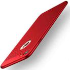 MOFi for iPhone 7 Honeycomb Texture Breathable PC Shockproof Protective Back Cover Case(Red) - 1