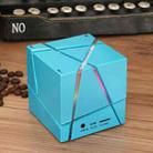 Qone 2 Cube Mini Portable Card Wireless Bluetooth Speaker(Blue) - 1