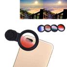 DS-2017001 5 in 1 Gradient Mirror Lens Kits Gradient (Green + Blue + Orange + Red) with Lens Clip, For iPhone, Galaxy, Sony, Lenovo, HTC, Huawei, Google, LG, Xiaomi and other Smartphones - 1