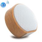 A60 Portable Wood Grain Wireless Bluetooth Speaker Mini Subwoofer Voice Box (White) - 1