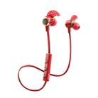 KIN-88 In-Ear Wire Control Bluetooth Earphone with Mic(Red) - 1