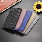 For  iPhone 8 & 7  Carbon Fibre Texture PP Protective Back Cover Case(Yellow) - 6
