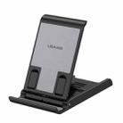USAMS US-ZJ073 Retractable Folding Desktop Tablet Phone Holder (Black) - 1