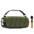 HOPESTAR A20 Pro TWS Portable Outdoor Waterproof Subwoofer Bluetooth Speaker with Microphone, Support Power Bank & Hands-free Call & U Disk & TF Card & 3.5mm AUX (Green) - 1