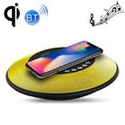 awei Y290 5W Fast Wireless Charger with Bluetooth Speaker(Yellow) - 1